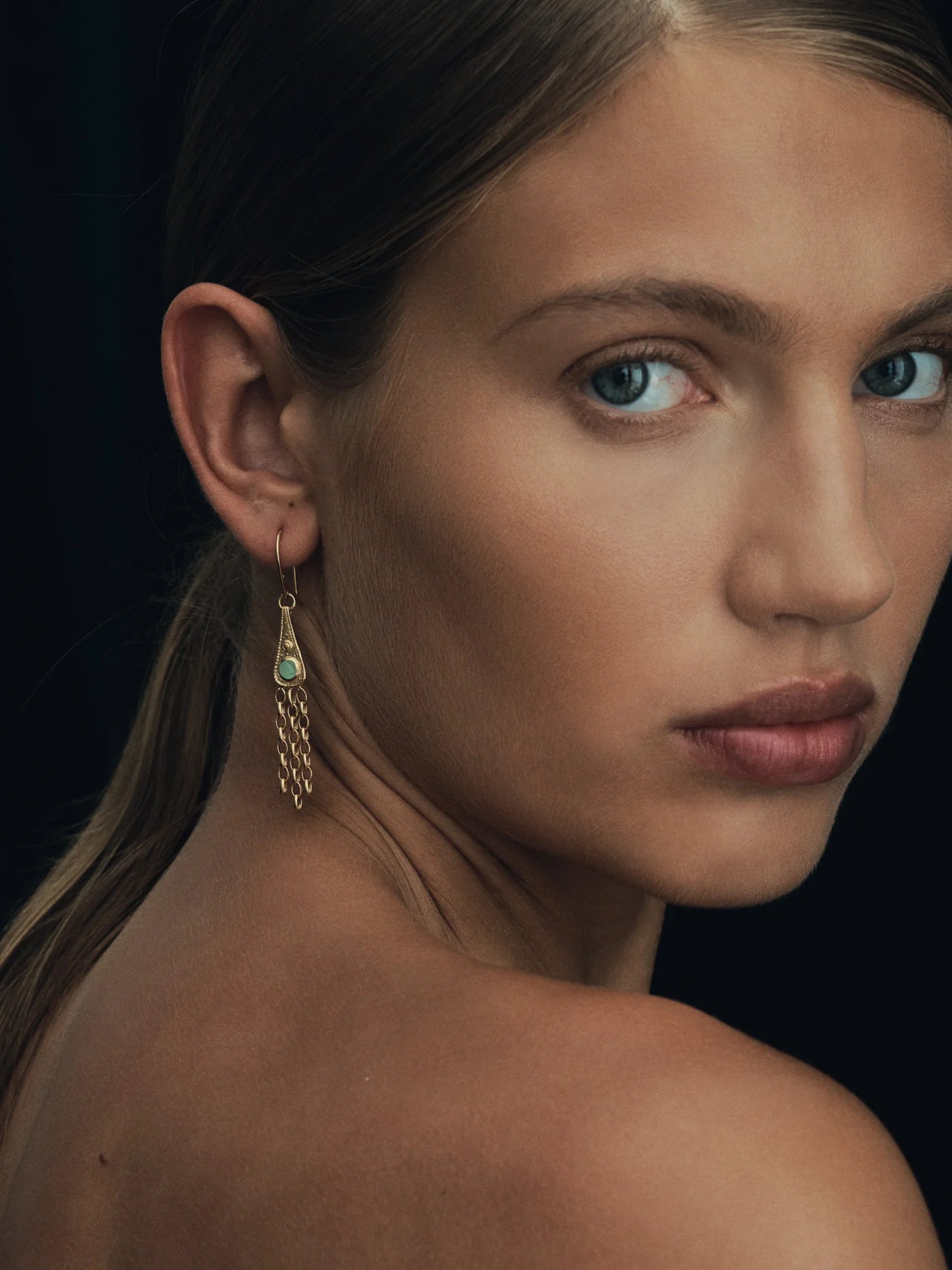 Temple Of The Sun - Talis Earrings Gold