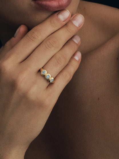 Temple of the Sun - Talis Trilogy Ring Gold