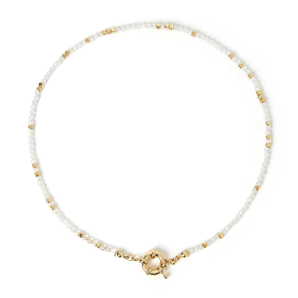 Arms Of Eve - Vienna Gemstone Necklace - Clear Quartz
