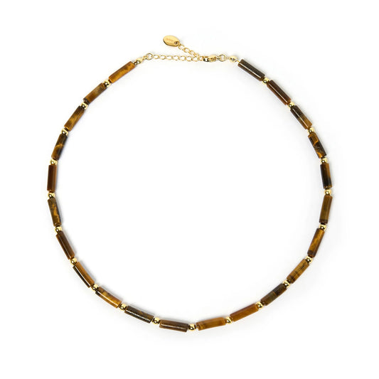 Arms Of Eve - Yasmin Gemstone Necklace - Tigers Eye