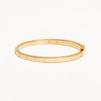 By Charlotte - Live In Love Hinged Bracelet - Gold