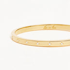 By Charlotte - Live In Love Hinged Bracelet - Gold