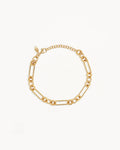 By Charlotte - Shield Bracelet - Gold