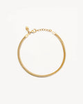 By Charlotte - Herringbone Chain Bracelet - Gold