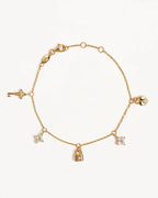 By Charlotte - Love Unlocked Charm Bracelet - Gold