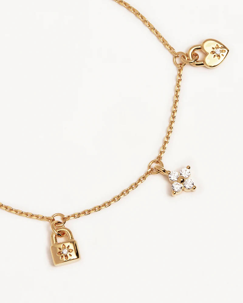 By Charlotte - Love Unlocked Charm Bracelet - Gold