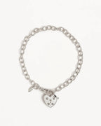 By Charlotte - Love Unlocked Padlock Bracelet - Silver