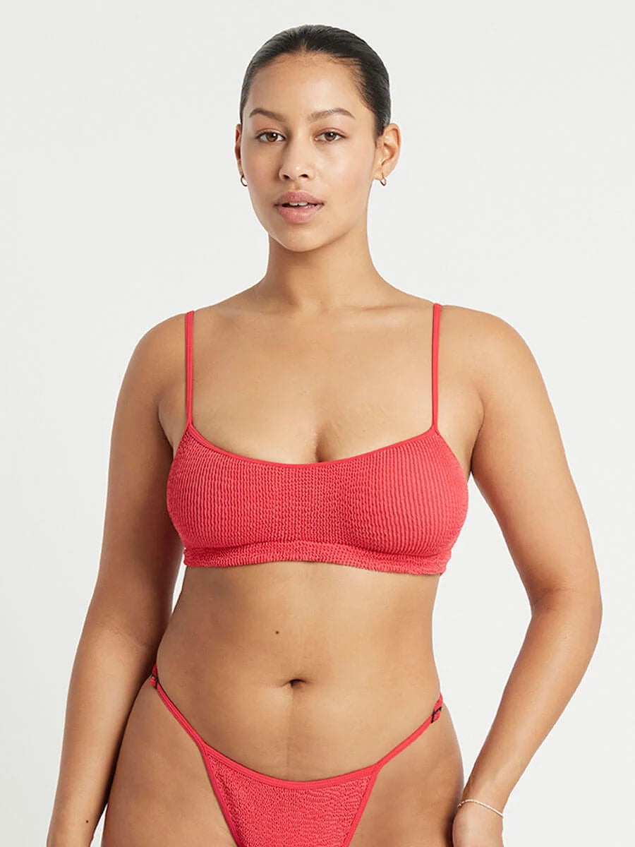 Bond-Eye Swim - Strap Saint Crop - Guava Eco