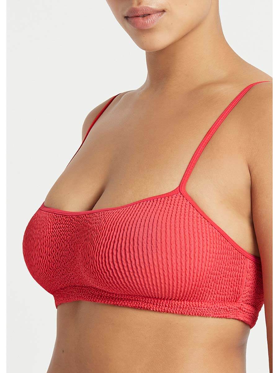 Bond-Eye Swim - Strap Saint Crop - Guava Eco
