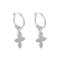Cleopatra's Bling - Trefoil Earrings - Silver