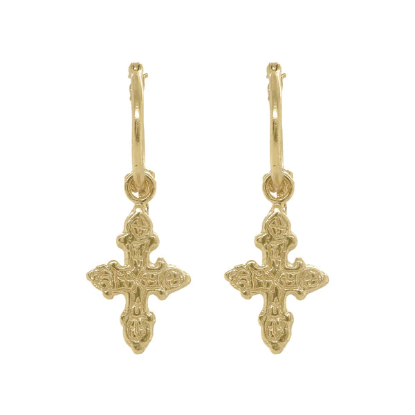 Cleopatra's Bling - Trefoil Earrings - Gold