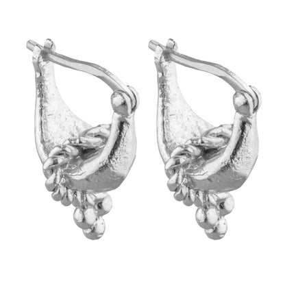 Cleopatra's Bling - Tantour Hoop Earrings - Sterling Silver