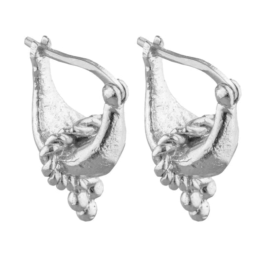 Cleopatra's Bling - Tantour Hoop Earrings - Sterling Silver