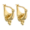 Cleopatra's Bling - Tantour Hoop Earrings - 18K Gold Plated