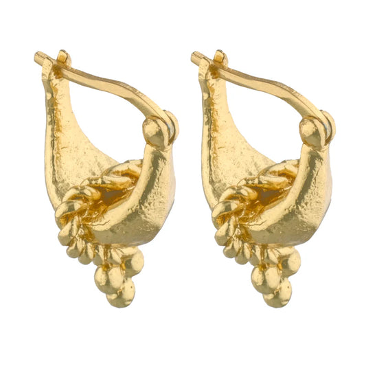Cleopatra's Bling - Tantour Hoop Earrings - 18K Gold Plated