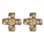 Cleopatra's Bling - Gorgoneion Peace Earrings - Gold