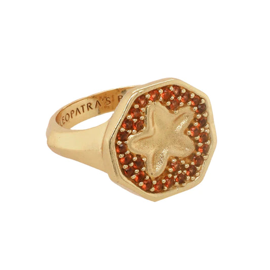 Cleopatra's Bling -  Endymion Ring - Red/Gold