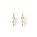 Arms Of Eve - Cornicello Gold Charm Earrings Small (Pair) - Gold