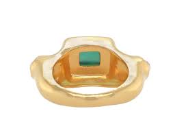 Cleopatra's Bling -  Chloe Ring With Agate - Gold