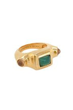 Cleopatra's Bling -  Chloe Ring With Agate - Gold