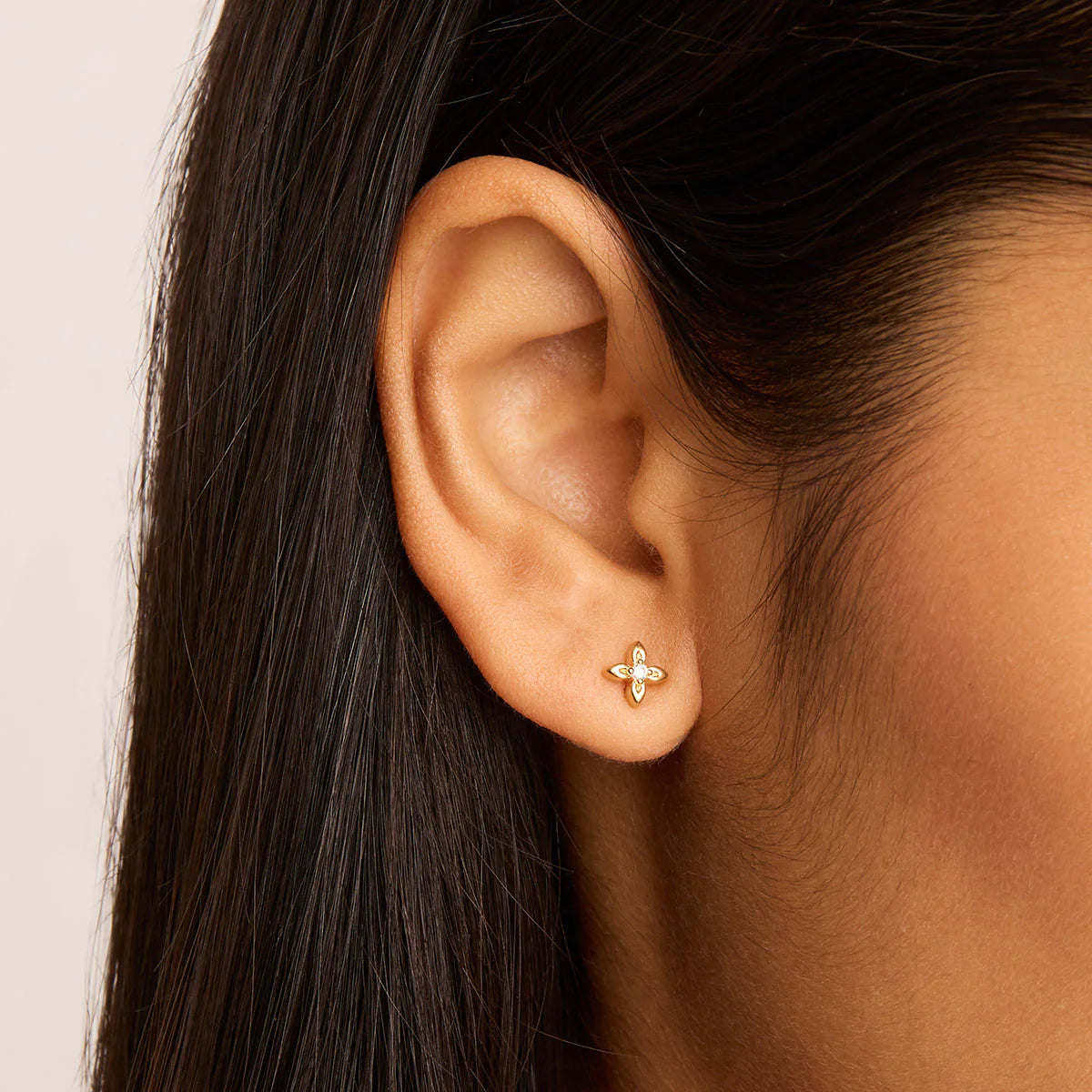 By Charlotte - Live In Light Studs - Gold