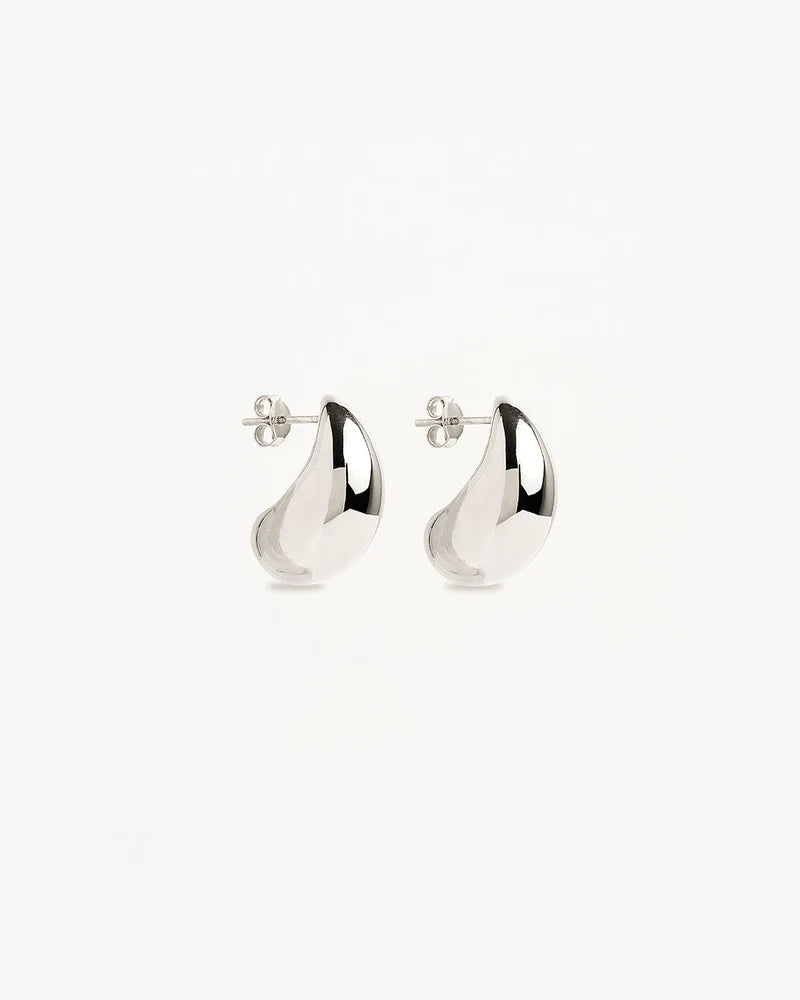 By Charlotte - Made of Magic Earrings Large -Silver