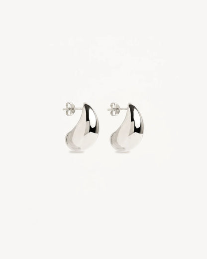 By Charlotte - Made of Magic Earrings Large -Silver