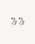 By Charlotte - Wild Heart Large Earrings - Silver