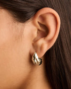 By Charlotte - Wild Heart Large Earrings - Silver