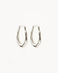 By Charlotte - Radiant Energy Large Hoops - Silver
