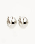 By Charlotte - Sunkissed Large Hoops - Silver