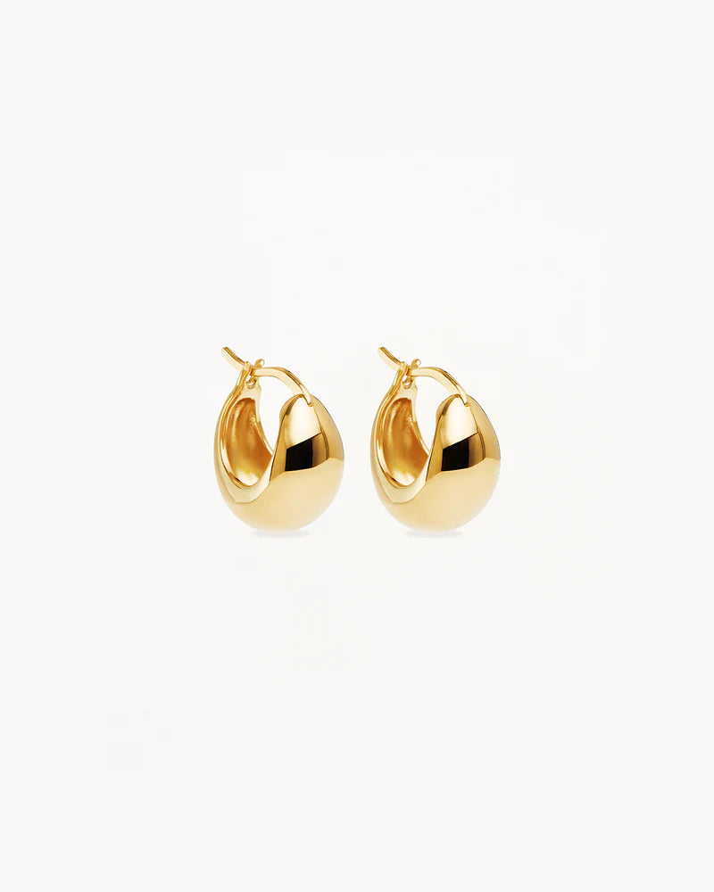 By Charlotte - Sunkissed Small Hoops - Gold