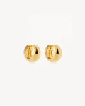 By Charlotte - Bold Huggie Hoops -Gold