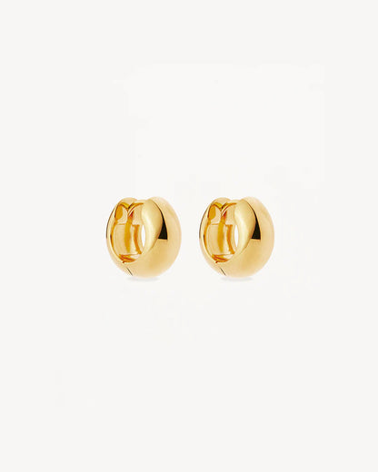 By Charlotte - Bold Huggie Hoops -Gold