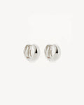 By Charlotte - Bold Huggie Hoops - Silver