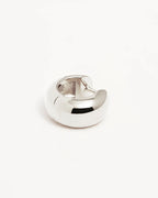 By Charlotte - Bold Huggie Hoops - Silver