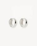 By Charlotte - Bold Small Hoops- Silver