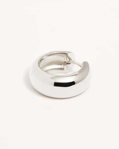 By Charlotte - Bold Small Hoops- Silver