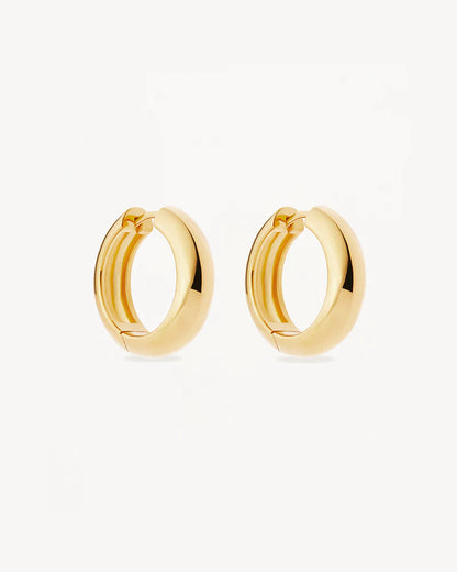 By Charlotte - Bold Large Hoops -Gold
