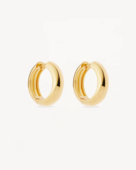 By Charlotte - Bold Large Hoops -Gold