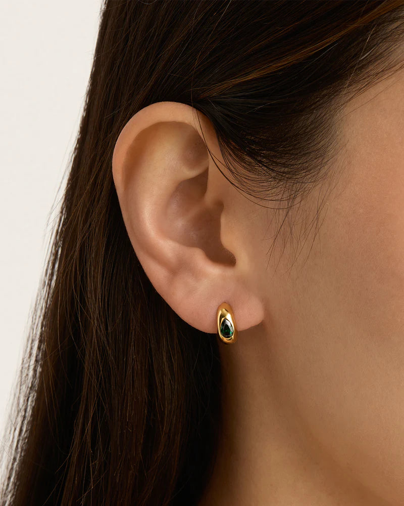 By Charlotte - Magnetic Soul Hoops- Gold