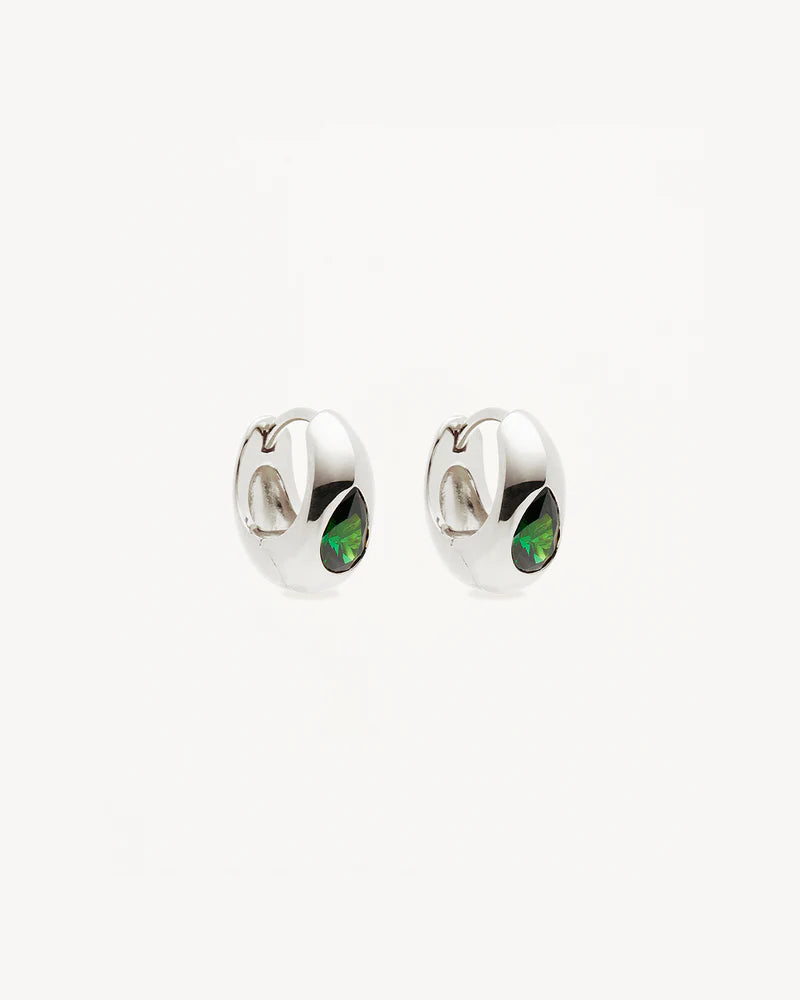 By Charlotte - Magnetic Soul Hoops - Silver