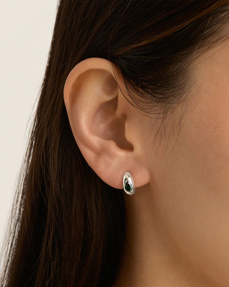 By Charlotte - Magnetic Soul Hoops - Silver