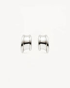 By Charlotte - Muse Small Hoops - Silver