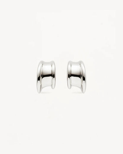 By Charlotte - Muse Small Hoops - Silver