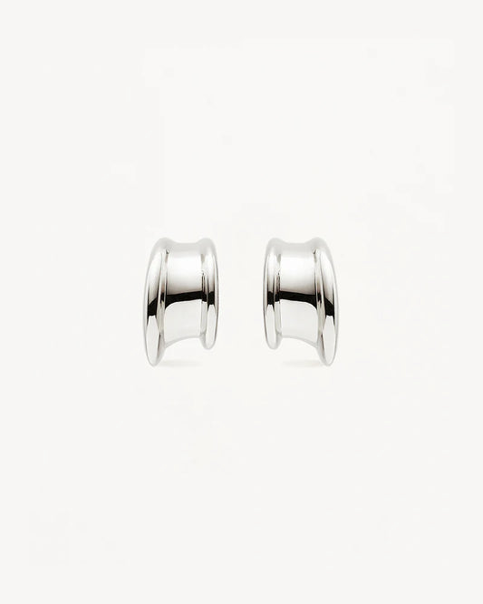 By Charlotte - Muse Small Hoops - Silver