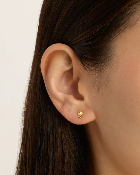 By Charlotte - Day Dreamer Stud Earrings - Gold