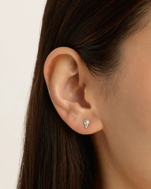 By Charlotte - Day Dreamer Stud Earrings - Silver