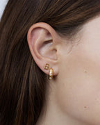 By Charlotte - Bloom With You Lotus Hoops - Gold