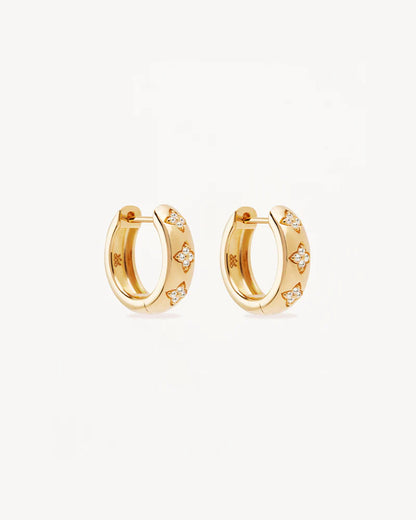 By Charlotte - Bloom With You Lotus Hoops - Gold